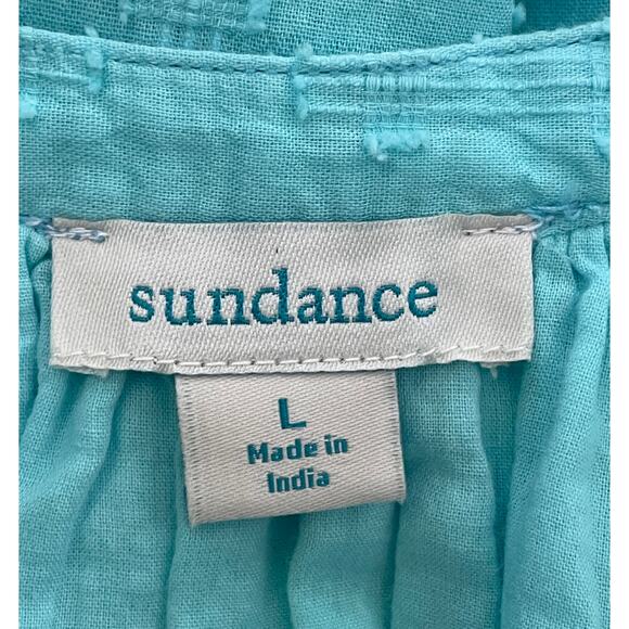 Sundance Sienna Breeze Dress Turquoise Large Boho Rodeo Casual Vacation - Picture 10 of 11